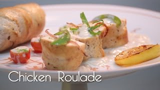 Chicken Roulade In Soubise Sauce  MySpoon [upl. by Kalfas]