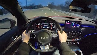 The 2022 Kia Stinger GTLine Is A More Powerful RearDrive Premium Sport Sedan [upl. by Llerehs]