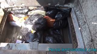 Satisfying ASMR Garbage Truck Crushing Smelly Trash Bags [upl. by Asined]