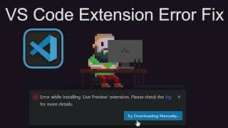 VS Code Extension Installation Error Fix Solution [upl. by Lelith268]