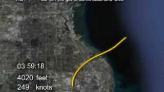 NTSB Crash Animation Cessna 550 Over Milwaukee [upl. by Metzgar]