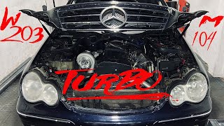 Mercedes W203 Turbo Pt2  Making a 3 Inch 76mm TURBO Downpipe amp Straight Pipe Exhaust M104 Turbo [upl. by Cestar]