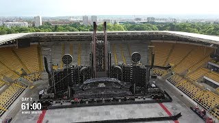 Rammstein  Europe Stadium Tour Time Lapse [upl. by Ahsiemal]