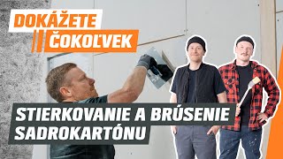 Ako na stierkovanie Brúsenie a tmelenie sadrokartónu [upl. by Sanborn]