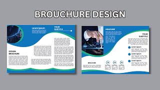 Trifold brochure design  Brochure design ideas [upl. by Ayekehs529]