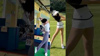 안정적인 하체에서 나오는 스윙🥰 골프 코치 마짱まーちゃん의 스윙⛳ [upl. by Acirtal]