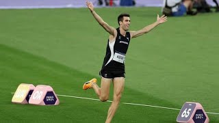 New Zealands Hamish Kerr gold winning jump in Mens high jump final Paris Olympics 2024 McEwan [upl. by Boy740]