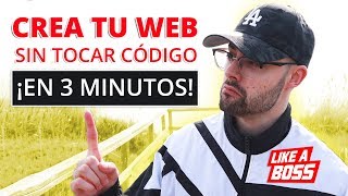 CREAR PÁGINAS WEB ☑️ Sin programar Sin código Sin pagar desarrolladores 👉 GRATIS y EN 3 MINUTOS 💚 [upl. by Hunfredo874]