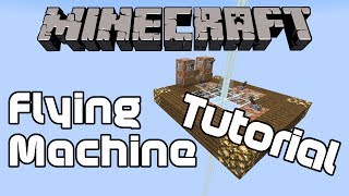 How to Make a Flying Machine in Minecraft [upl. by Atiekal]