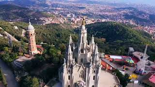 Tibidabo Barcelona tibidabo djidrone spain barcelona [upl. by Deb276]