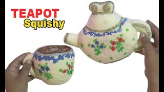 DIY Squishy Teapot  Cara Membuat Squishy Teko  Inspired by Moriah Elizabeth [upl. by My]