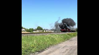 Dampflok 86 13234 bei Ausfahrt aus dem Seebad Heringsdorf auf den Insel Usedom am 1Mai 2024 [upl. by Idnew]