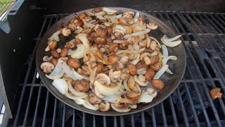 How to Grill Mushrooms amp Onions Easy Recipe  StepByStepChefcom [upl. by Kiker]