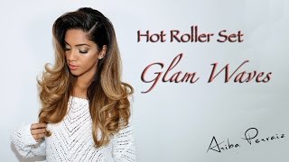 Glam Waves Hot Roller Set  HAIR TUTORIAL  ARIBA PERVAIZ [upl. by Ajile934]