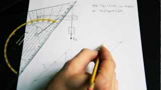 Mechanik Nachhilfe Video 1 grafisch Hubwerk  Dreikräftesystem DE [upl. by Launame695]