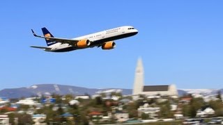 Icelandair B757 Lowpass at Reykjavik Airshow 2012 [upl. by Airotnahs]