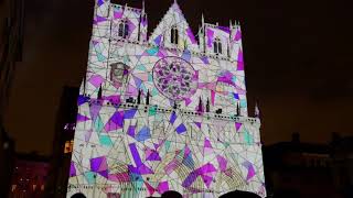 Fête des lumières Lyon 2017  Unisson cathédrale SaintJean [upl. by Virendra940]