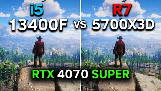 Core i5 13400F vs Ryzen 7 5700X3D  RTX 4070 SUPER  Test In 12 Games  2024 [upl. by Ellekcir]