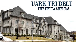 SORORITY HOUSE TOUR  TRI DELT at the UNIVERSITY OF ARKANSAS [upl. by Ainsley946]