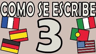 Como se Escribe el Número 3 [upl. by Ybbob]