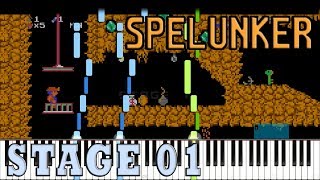 Spelunker NES  Stage 01 Theme SYNTHESIA [upl. by Aerdnat952]