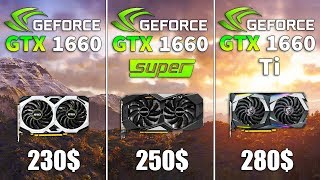 GTX 1660 vs GTX 1660 SUPER vs GTX 1660 Ti Test in 9 Games [upl. by Aeret]