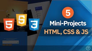 Build 5 Projects With HTML CSS amp JavaScript [upl. by Aillil471]