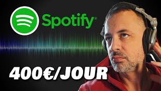 400€Jour En Écoutant GRATUITEMENT De La Musique Sur SPOTIFY Gagner de Largent en ligne 2022 [upl. by Joel12]