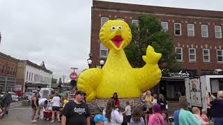 🧀🐥Giant Big Bird Inflatable at 2024 Green County Cheese Days [upl. by Ube]