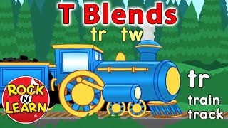 Beginning Consonant Blends with T  Learn to Read tr tw  Rock ’N Learn [upl. by Yelsa935]