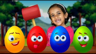 जादुई अंडे  Surprise eggs colors kids song  Hindi Rhymes for Kids  TigiBooBoo Hindi [upl. by Ecad]