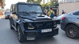 Brabus B70 amp G850 Mercedes G63 amp G65 AMG cruising through Monaco [upl. by Diley]