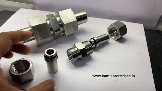 Stainless Steel Hydraulic Fittings DIN 2353 Hydraulic fittings Ermeto fittings [upl. by Ramsden65]