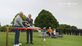 The Reopening of Druids Glen Golf with Colin Montgomerie [upl. by Olenka]