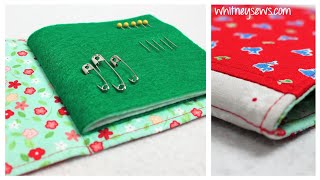 Needle Book – EASY Sewing Project  Whitney Sews [upl. by Arjan833]