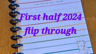 First half 2024 catch all planner flip through happyplanner [upl. by Drusi]