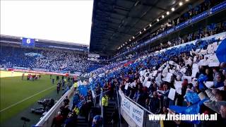 HD Opkomst en volkslied Friese derby sc Heerenveen  Cambuur 29092013 [upl. by Enywad]