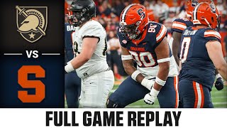 Army vs Syracuse Full Game Replay  2023 ACC Football [upl. by Ahsykal]