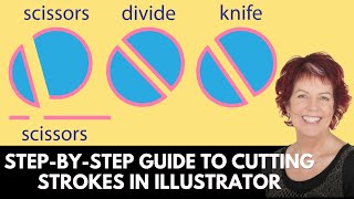 Illustrator Cut Strokes Without Making Shapes [upl. by Whale]