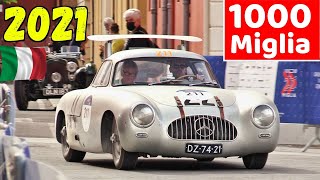 1000 Miglia 2021 Highlights  Day 4 Modena  Ferrari 250 MM Alfa Romeo 6C 1750 300 SL Jaguar [upl. by Amalee]