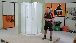 How to Install a Shower Enclosure  Mitre 10 Easy As DIY [upl. by Sweatt]