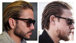 Sons Of Anarchy Hairstyle  Jax Teller Slicked Back Hair [upl. by Whittaker]