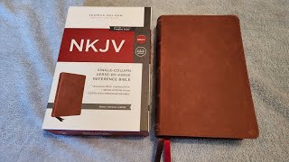 Thomas Nelson NKJV SingleColumn VerseByVerse Reference Bible Review [upl. by Danforth]