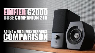 Edifier G2000 vs Bose Companion 2 III  Sound amp Frequency Response Comparison [upl. by Yenar]