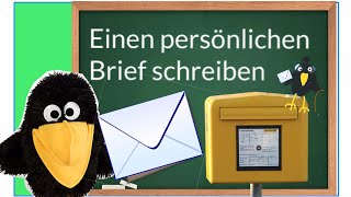 Einen persönlichen Brief schreiben💌 Aufsatz Deutsch Grundschule [upl. by Hillinck]