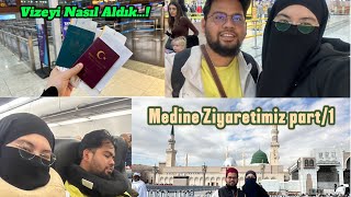 Medine Ziyareti part1 Vize almak artık çok kolay… 1 kişi umre fiyatı 💸… [upl. by Inattirb]