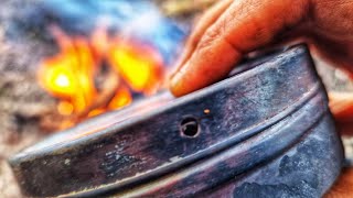 How To Make Char Punk Wood  Fire Loop Flint and Steel  Best Charred Tinder  BUSHCRAFT ASMR [upl. by Claudetta]