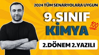 9Sınıf Kimya 2Dönem 2Yazılı  Tüm Senaryolara Uygun  20232024 Güncel [upl. by Etteuqram45]