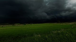 Dark Thunderstorm Approaching Over Valley  Calm Before the Storm Ambience  3 HOURS [upl. by Adnilem16]