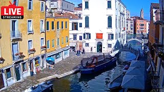 🔴 Venice Italy Live Webcam  Dorsoduro in Live Streaming from Hotel American Dinesen  Full HD [upl. by Wendin]